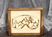 Snowboard Goggle Engraving