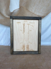 Hockey Stick Patent Engraving
