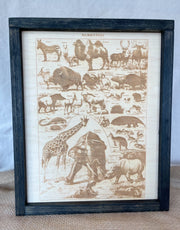 Mammals Engraving