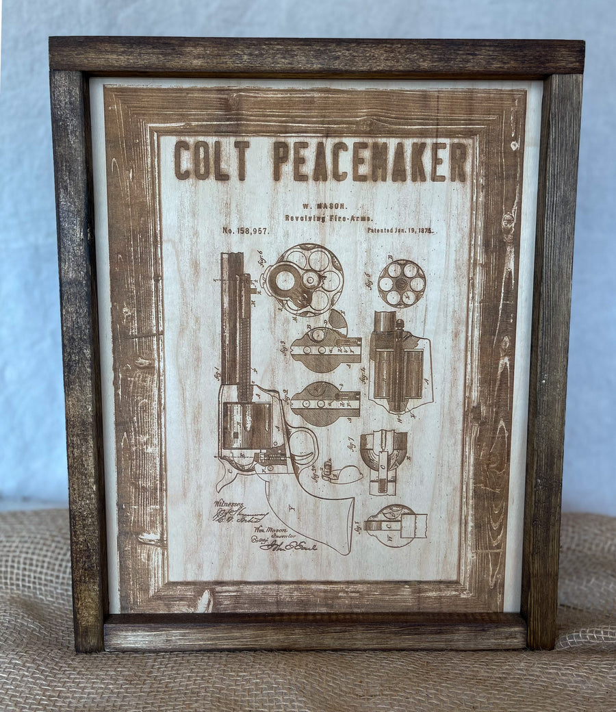 Vintage Colt 45 Patent Engraving