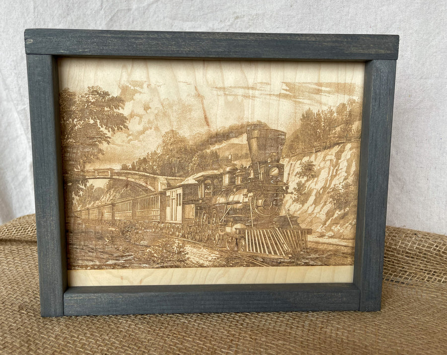 Train Engraving
