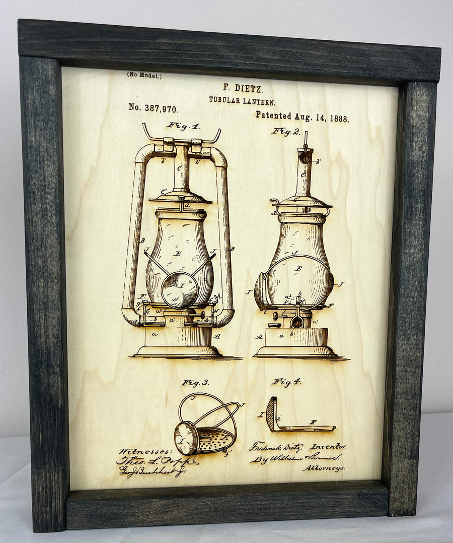 1888 Lantern Patent Engraving