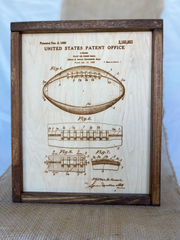 Football Patent Engraving